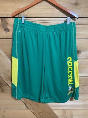 Colosseum Oregon Ducks Green & Yellow Athletic Shorts